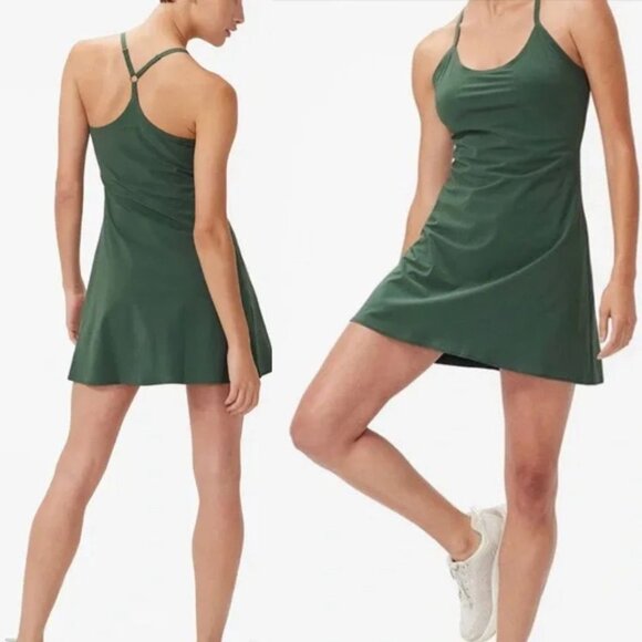 Outdoor Voices - The Exercise Dress with Shorts 299874 | Size Large | Evergreen - Picture 3 of 15